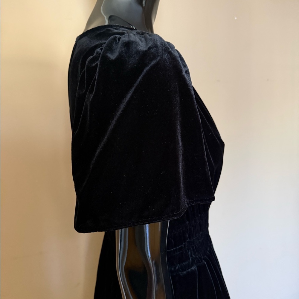 Maeve by Anthropologie Somerset Mini Black Velvet Dress. NWOT. - Picture 4 of 6